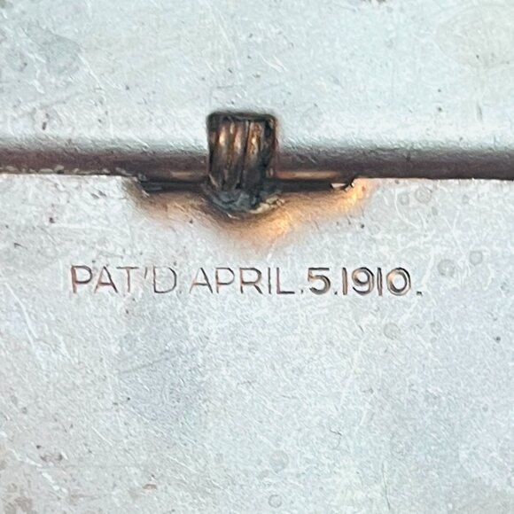 Antique Heisey Glass Syrup 1910 Victorian Hand Etch Cottagecore Colony Pat'D - Picture 9 of 9